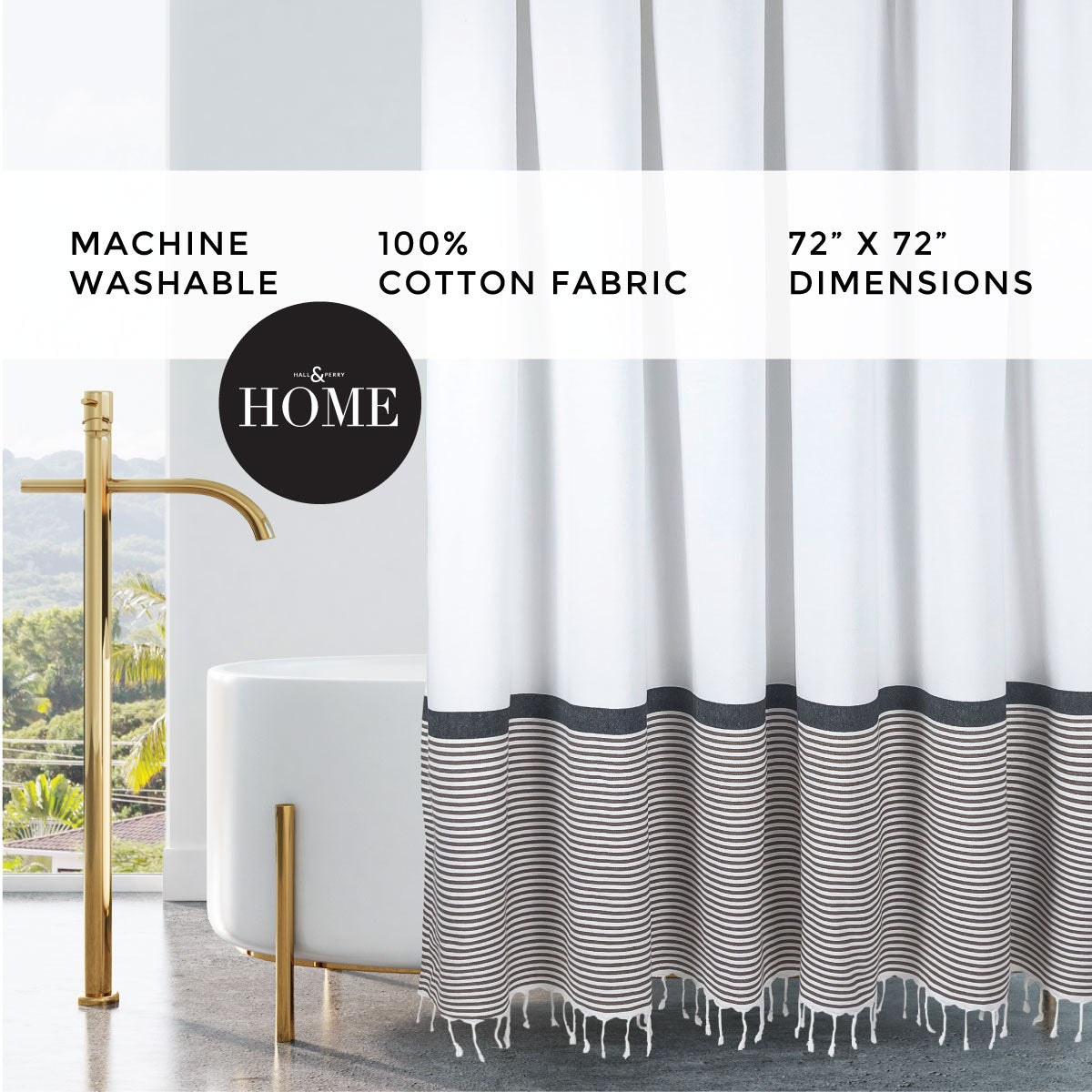Modern Farmhouse Shower Curtain