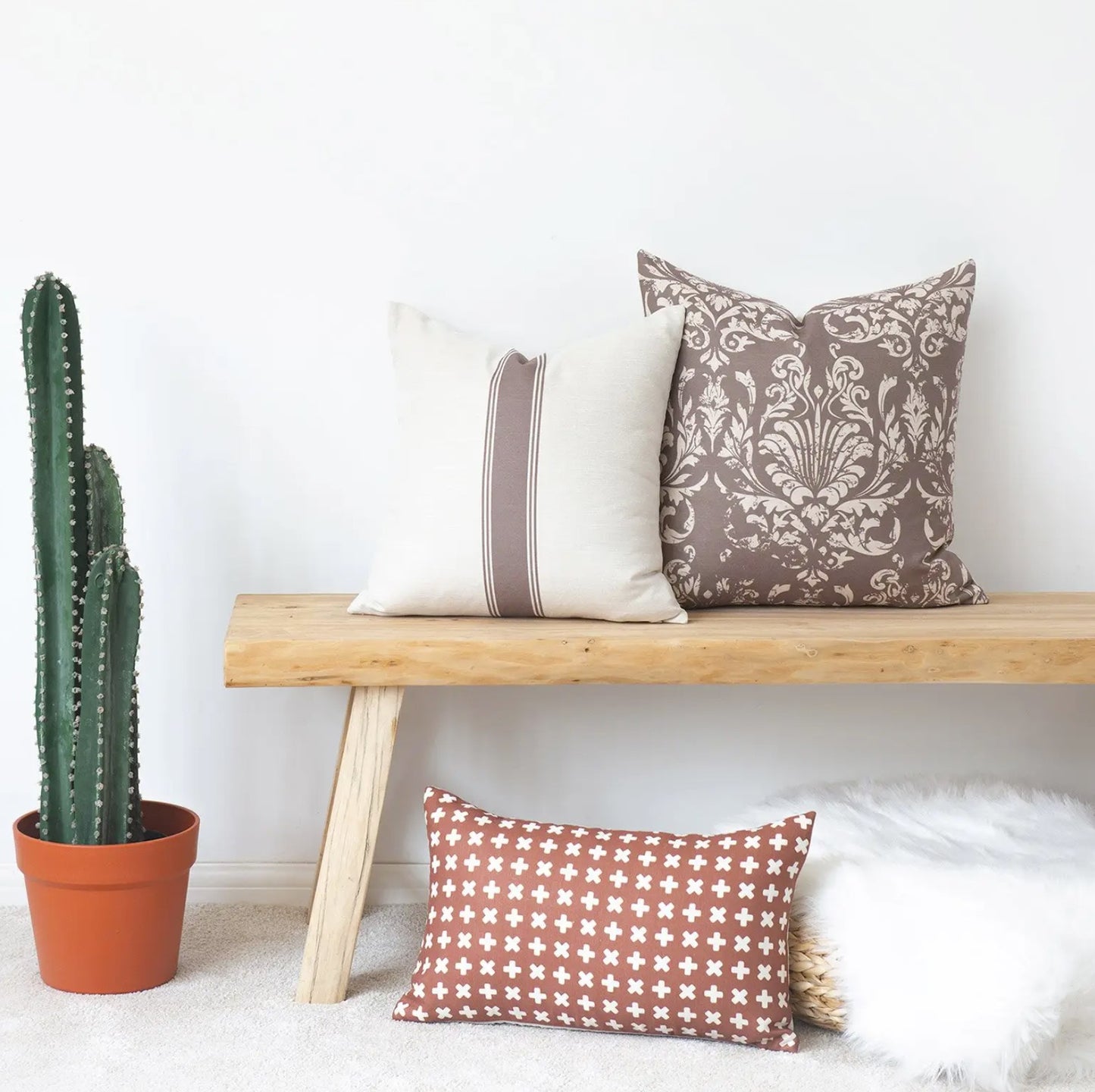 Modern Boho Brown Stripe 2