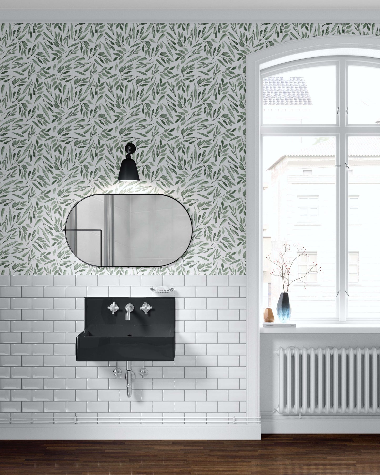 Leaves Vintage Bathroom