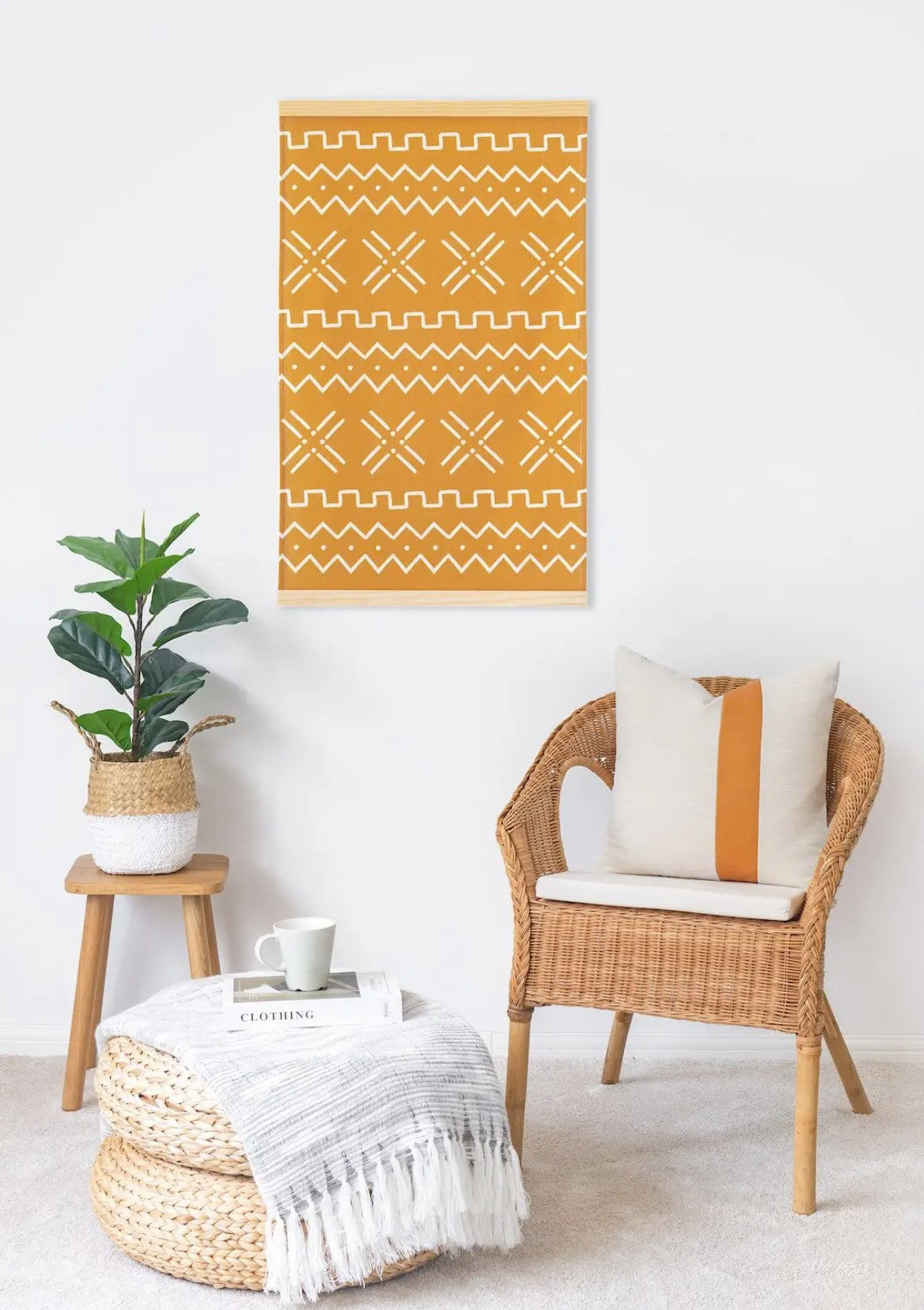 Modern Boho Yellow Stripe 3